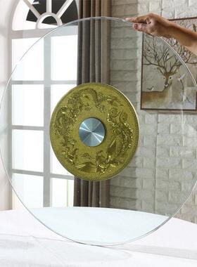 款钢化璃家用餐璃桌转盘钢新化玻璃圆桌玻酒店大圆桌转盘玻转XZX