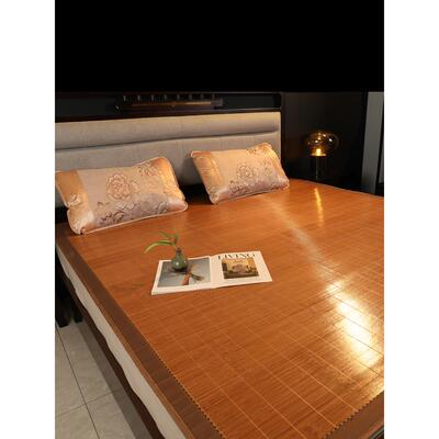 夏季凉席直.筒1.8m床双.面竹F97MM966席1竹5冰丝1.1不折叠131.6子