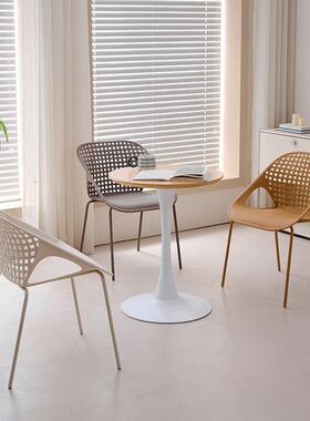 家用铁艺扶靠书背餐椅休闲简约会客椅会议室手图77293馆咖厅靠啡