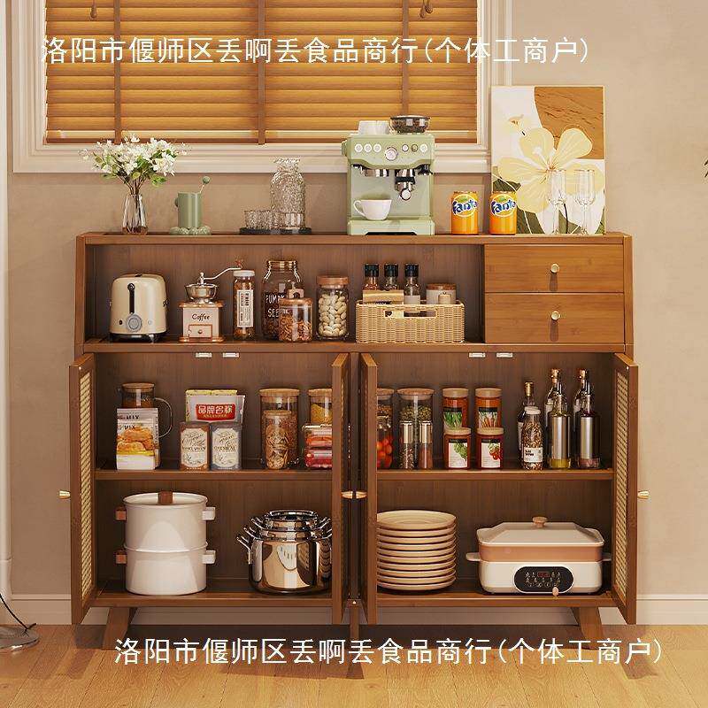 S-5506中古柜风实木餐边柜客厅柜收纳储柜子新款茶水靠墙小物边柜