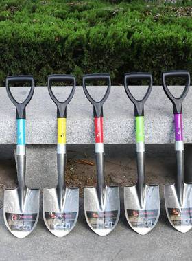 花园子铲种花工具儿园艺TJO家用全钢加厚铁户外植树铲挖土童小号