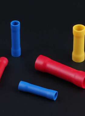 BV1.5 2.5 5.5冷压管型绝缘PVT中间接头电线接线端子连接器全绝缘