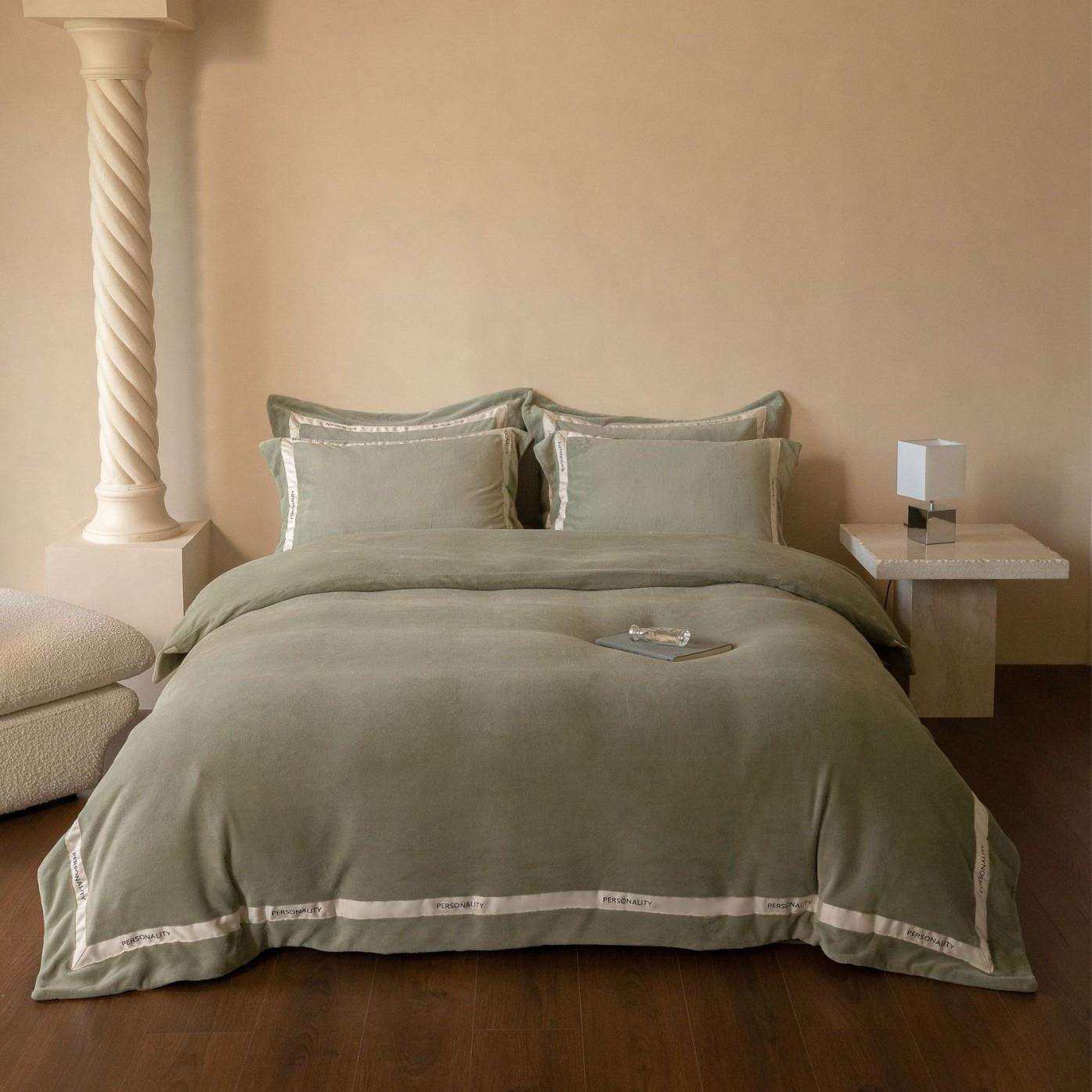 秋冬加厚绒套件素色轻奢绒套件床上四件套床单款四件套,电子元器件市场,其它元器件,淘宝优惠券,粉丝福利购,淘宝优惠卷