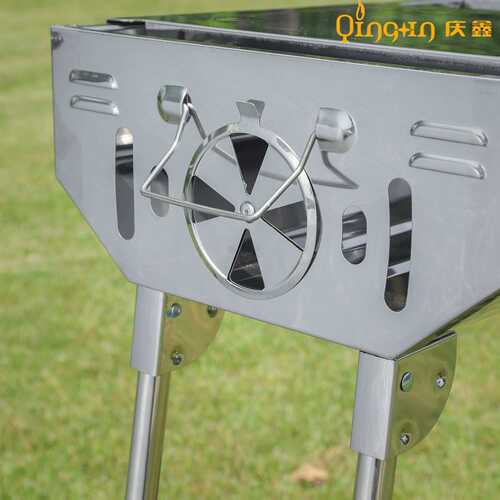 高端户外折叠便携烧烤架 BBQ木炭家用烧烤 加厚大号不锈钢烧烤炉