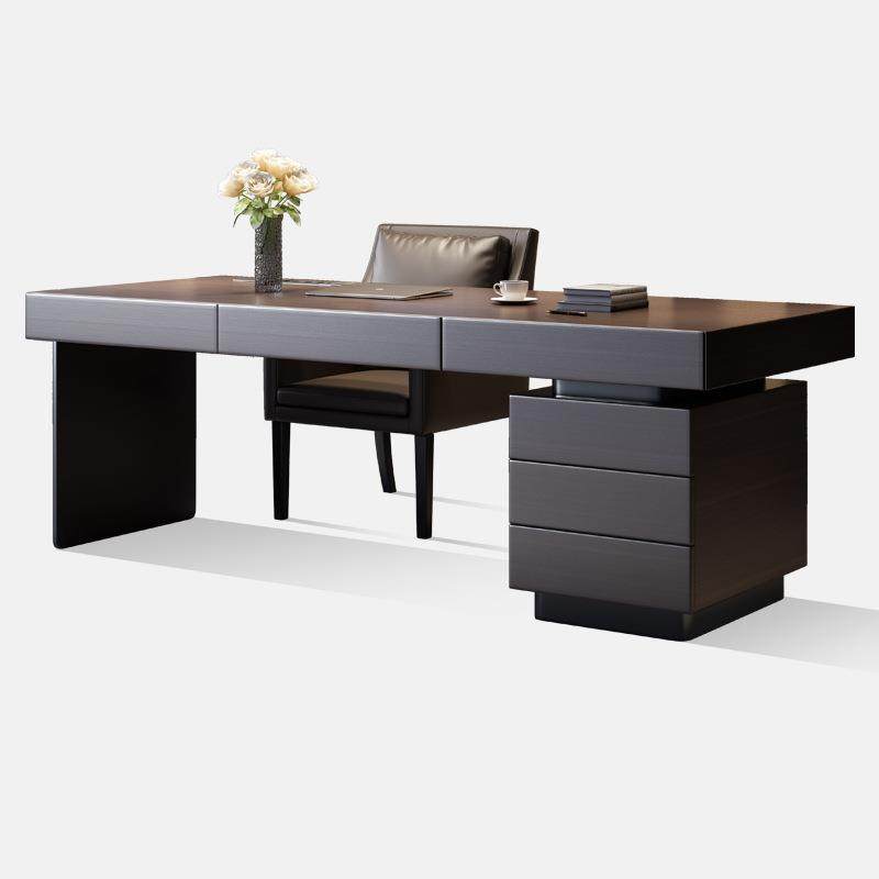 意式极简书桌现代轻奢设计师简约实木办公桌高端书房写字台电脑桌,电子元器件市场,其它元器件,淘宝优惠券,粉丝福利购,淘宝优惠卷