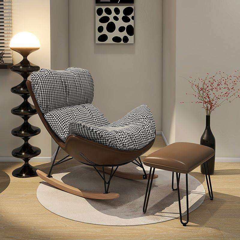 懒人沙发客厅卧室千鸟格摇摇椅大人躺椅家用逍遥椅阳台单人休闲椅,玩具/童车/益智/积木/模型,毛绒/玩偶/公仔/布艺类玩具,淘宝优惠券,粉丝福利购,淘宝优惠卷