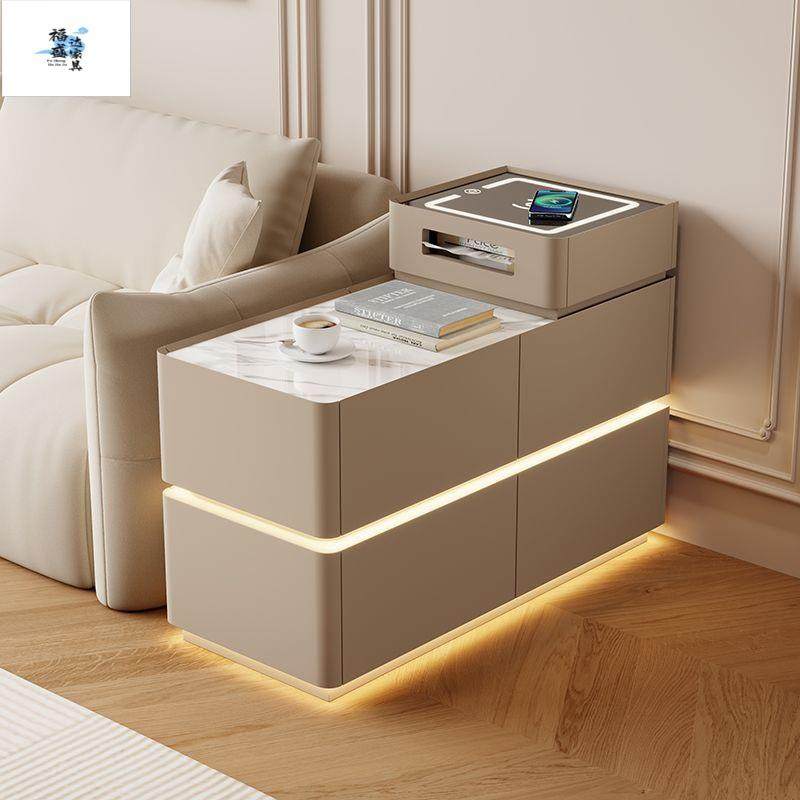 爆款沙发轻奢边柜智能侧边客厅大气高级多功能茶几网红储物柜边几,电子元器件市场,其它元器件,淘宝优惠券,粉丝福利购,淘宝优惠卷