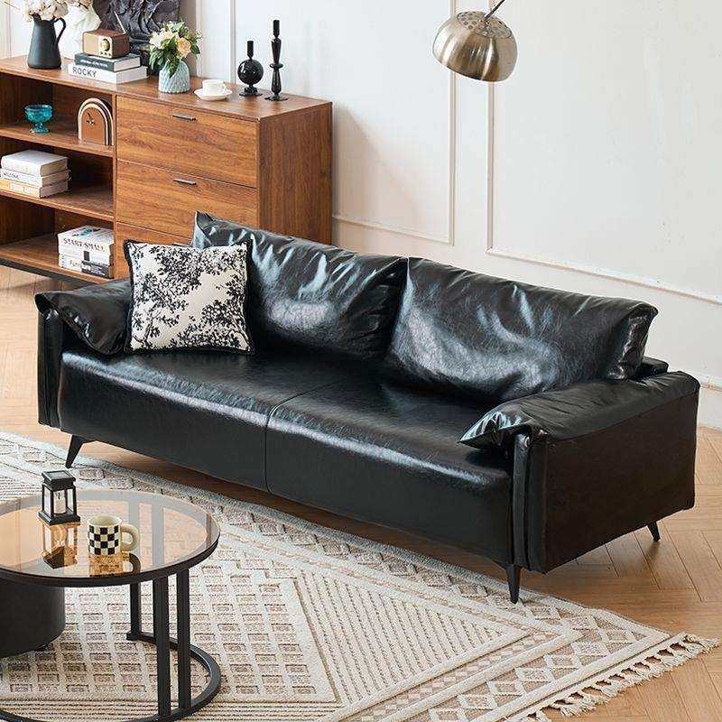 黑色沙发小户型客厅现代简约公寓卧室出租房复古油蜡皮艺双人沙发,玩具/童车/益智/积木/模型,毛绒/玩偶/公仔/布艺类玩具,淘宝优惠券,粉丝福利购,淘宝优惠卷
