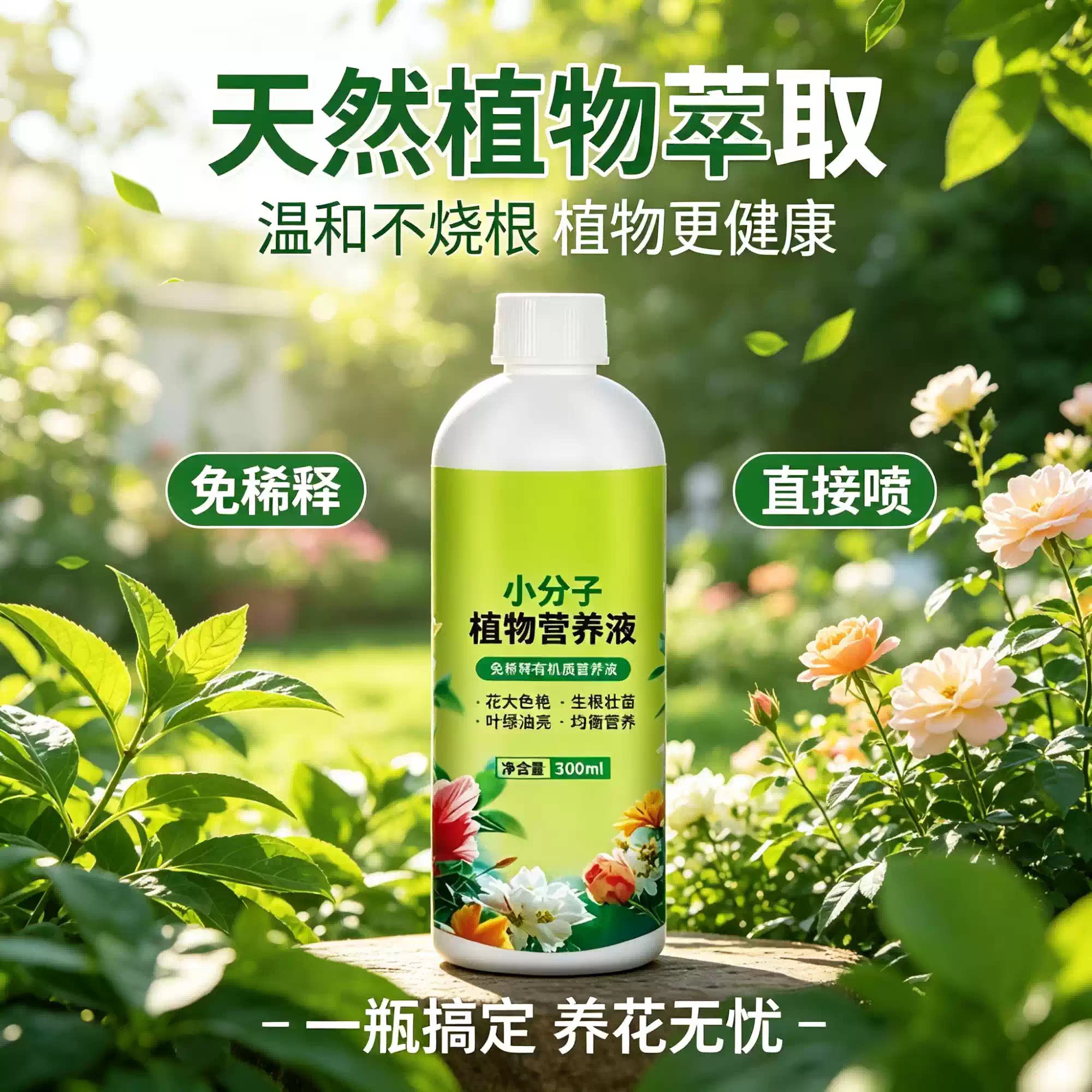 【快速生长】植物再生剂浓缩营养液绿植通用花卉盆栽水溶肥料HF