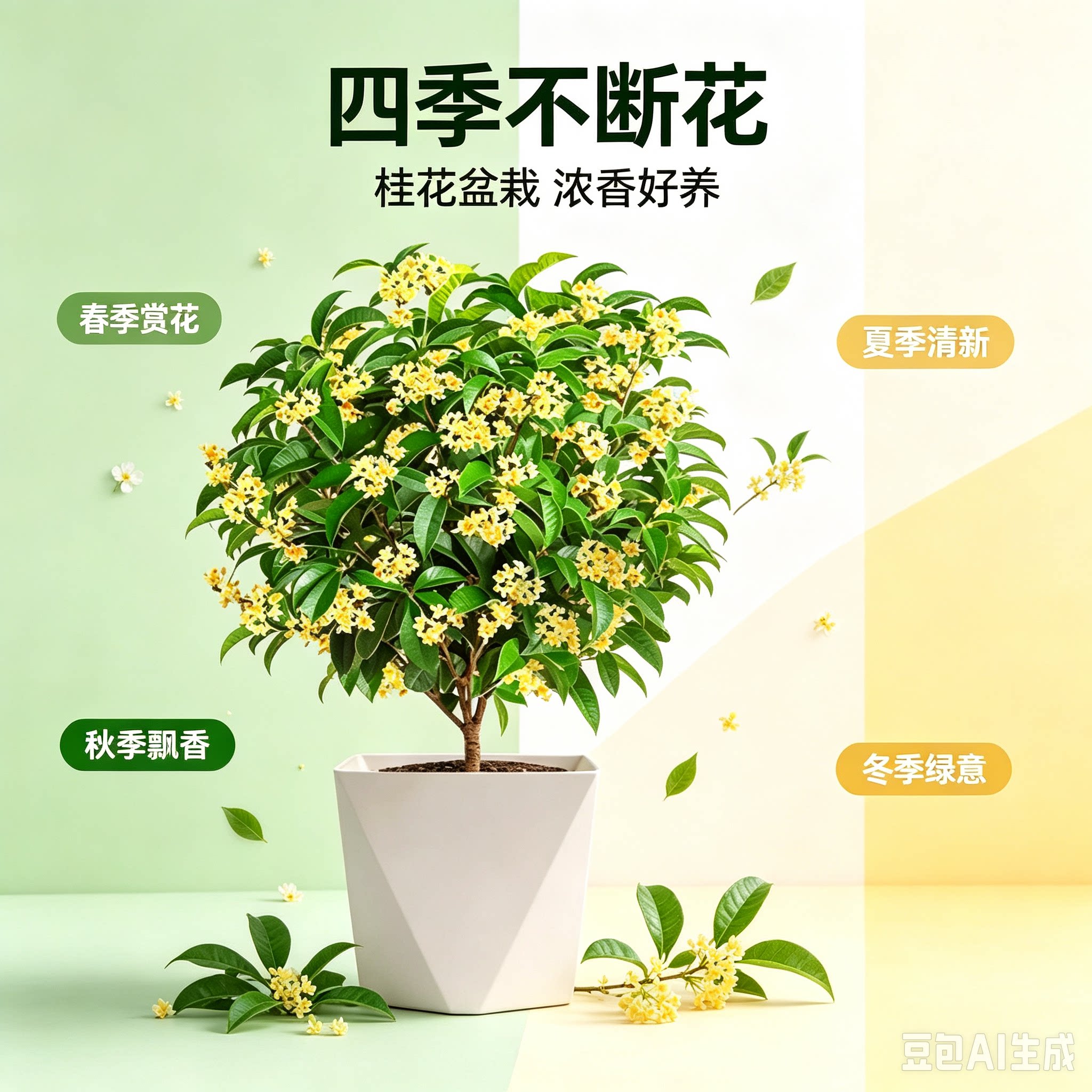 【新手可种】桂花盆栽四季桂树苗浓香型室内庭院XZ