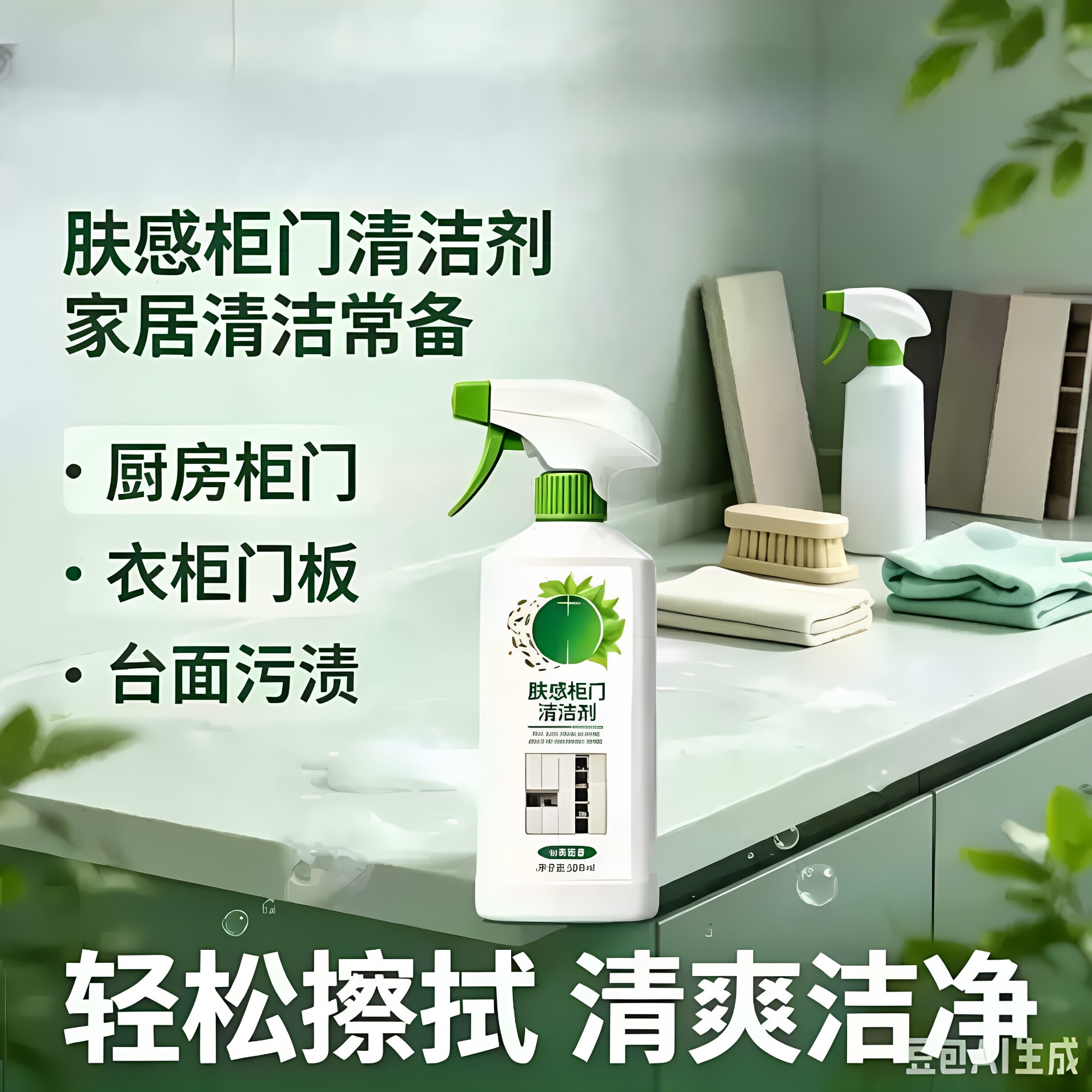 肤感柜门清洁剂去手印污渍专用家具柜子橱柜衣柜强力除垢清洗HF2