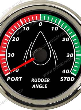 ECPC直径85MM多色背光船舵仪表显示游艇方向舵的位置指针舵角表