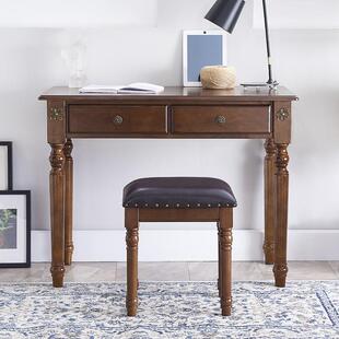 写字桌小型电脑桌家用小桌子书桌小户型桌子卧室实木美式写字台