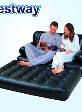 bestway75056双人加厚躺椅懒人沙发床折叠充气便携沙发充气沙发