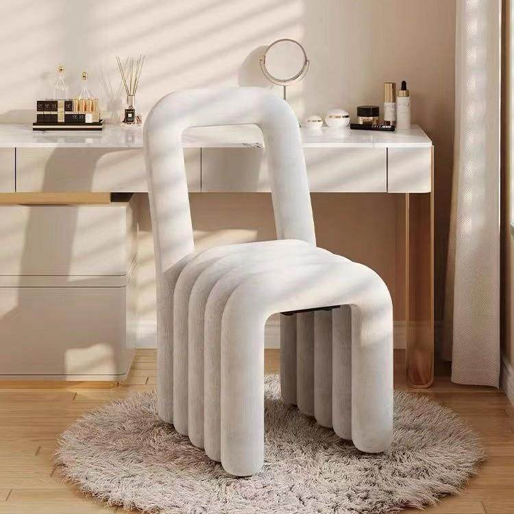 杰耐奇化妆椅女生主卧室轻奢梳妆台椅子简约创意网红美甲凳子靠背