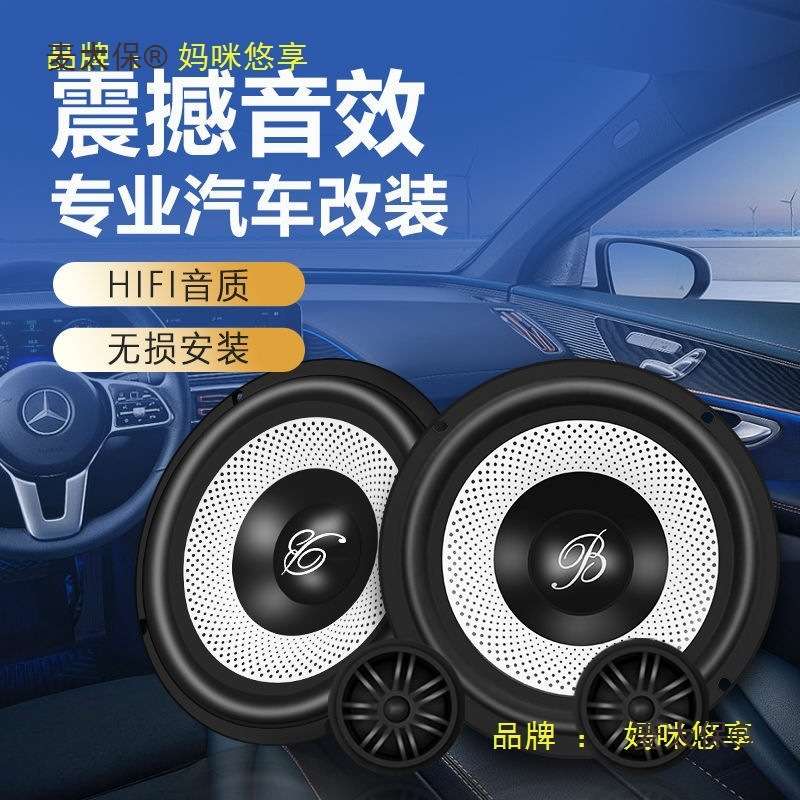 新款大柏林之声汽车音响改装专用套装6.5寸中低音喇叭低音麦太保