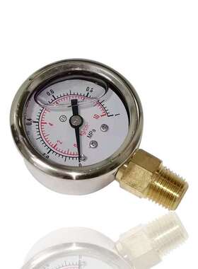 厂家供应不锈钢压力表耐震充油径向立装YN40 1MPA 10KG 1/4PT非标