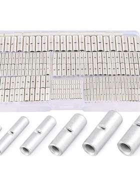 跨境460pcs盒装24-8AWG/非绝缘管型对接连接器中接接线端子