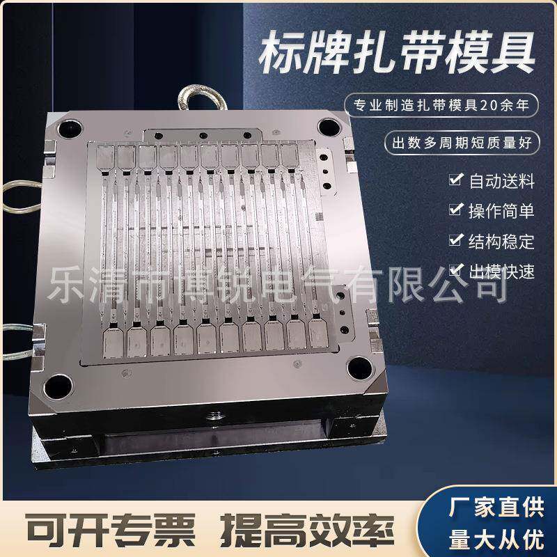 厂家博锐供应标牌扎带模具钢钉线卡模具尼龙扎带模具汽车扎带模具