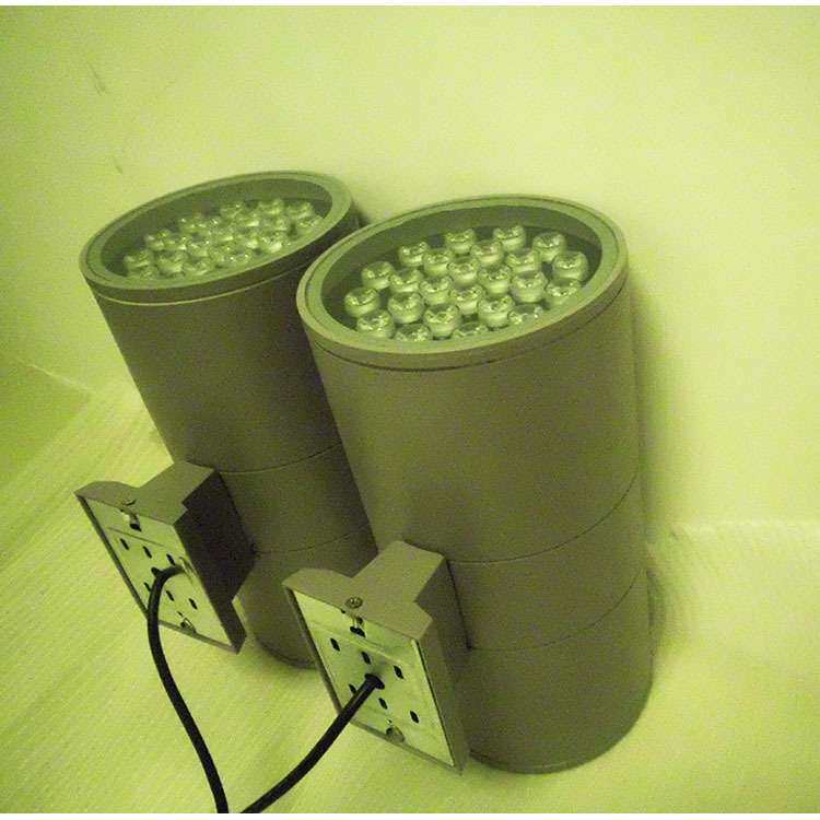 LED户外圆形单头双头壁灯外壳24W30W2*24w48W60Wled射灯外壳