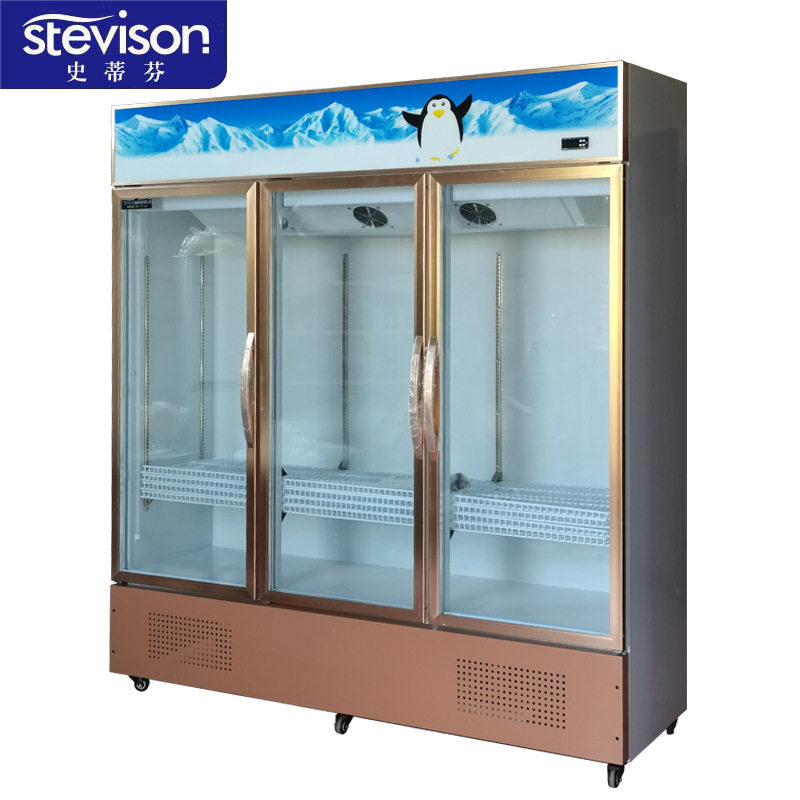 史蒂芬Stevison 三门展示柜超市便利店商用立式保鲜柜 LF-1018M