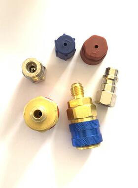 r34a快速剂加氟1316接口转换头组合加液用快插车制冷加1注器汽车