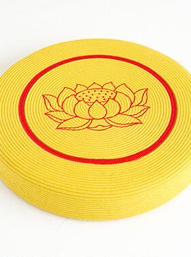 榻米飘居窗UTK刺懒人坐垫打毯莲上花蒲团圆形绣地阳台儿童禅修家