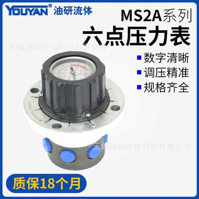 MS2A20/400力士乐型100六点压力表L2X公制M14英制G1/4液压开关250