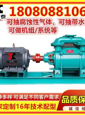 真空泵SK12M3/min水环泵4KW电机水环式真空泵头双级无油真空机组