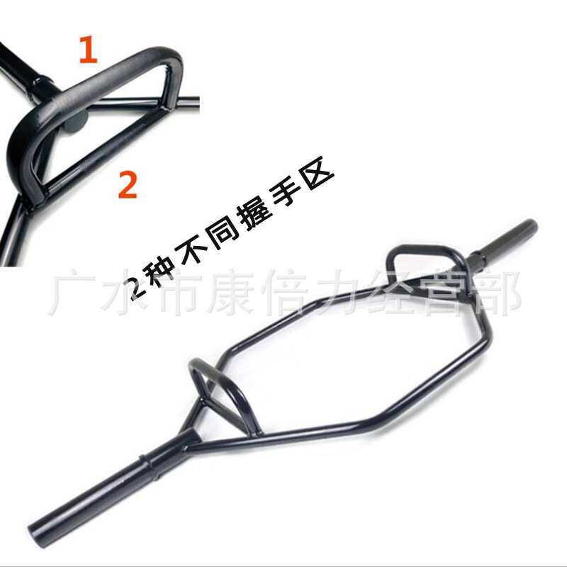 一件代发深蹲硬拉耸肩六角环型奥杆杠铃杆空心六角杆卧推举重器材