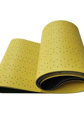 2MM黄色PU防静电输送带NG拉带加导条输送带防跑偏传送带