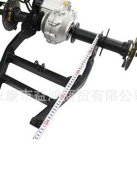 改装电动卡丁车改装配件 差速后桥48V/60V500W电机半轴后叉碟刹车