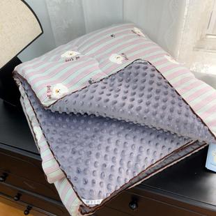 实体供货2025新款麻绳款嵌条纯棉春秋豆豆被被子被芯四季通用