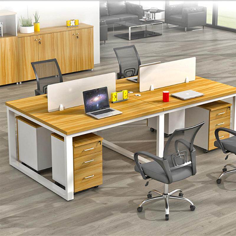 办公室职员办公桌现代简约员工工作位桌面挡板办公桌椅组合