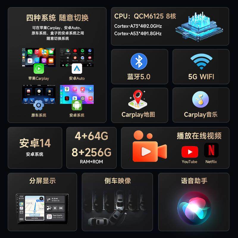 新款安卓盒子高通八核8+256G车载盒子谷歌导航you NF安卓智能盒子,汽车用品/电子/清洗/改装,车用便捷式GPS导航,淘宝优惠券,粉丝福利购,淘宝优惠卷