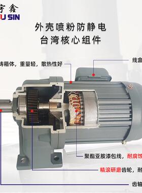 中型小金刚刹车电机GH18GH22GH28GH32GH40GH50卧式齿轮减速马达