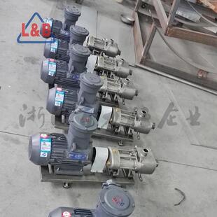 不锈钢防爆双螺旋平行输送泵 水性压敏胶水输送泵厂家 CE认证