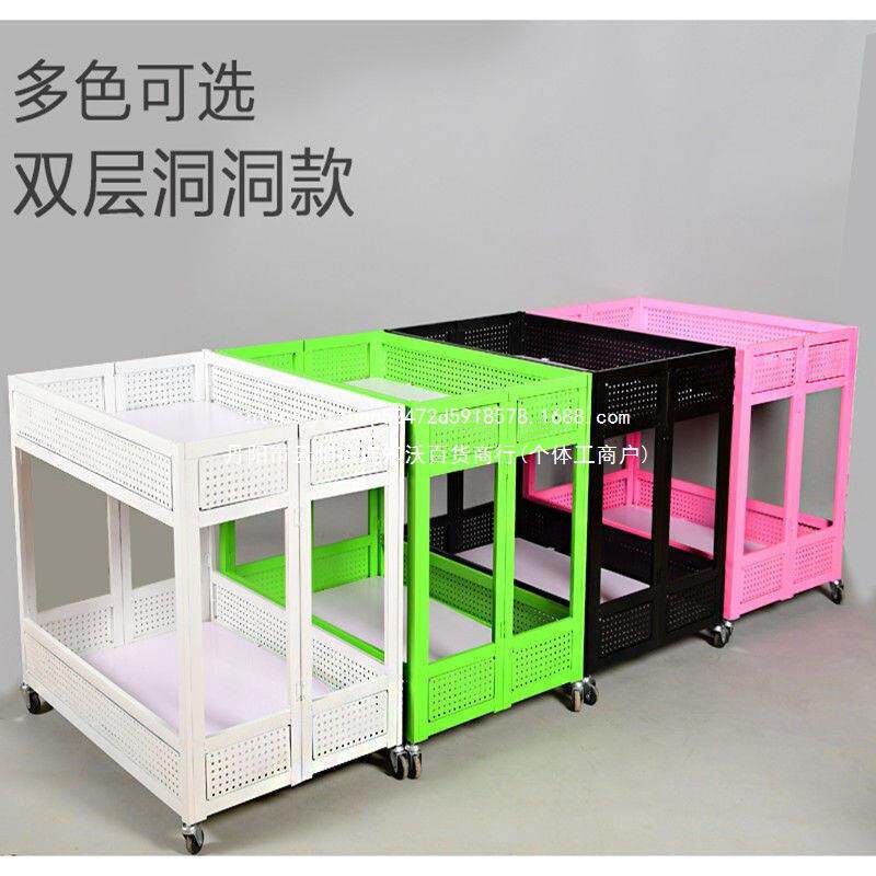 服装店促销车甩货车超市花车货架车促销台折叠货架售柜展示架金属