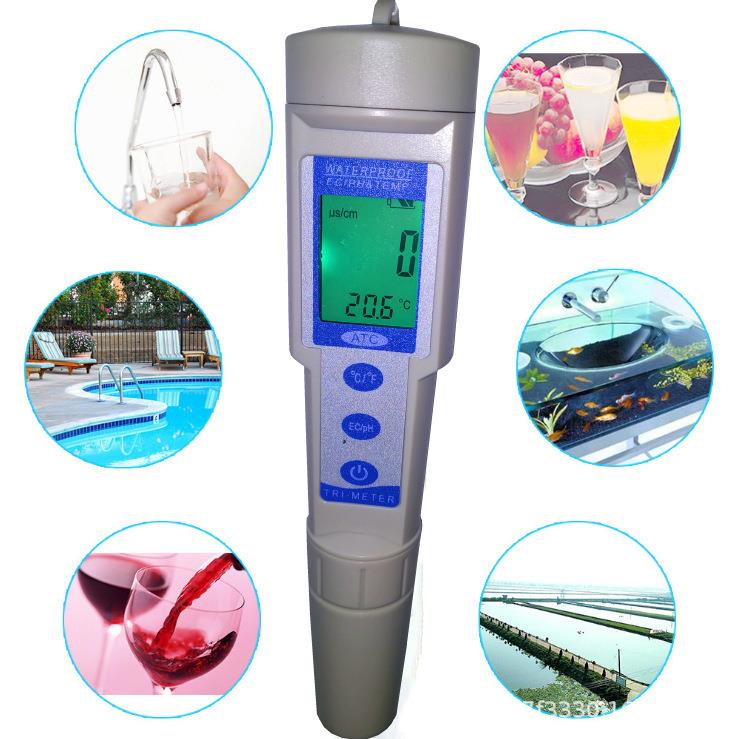 tds水质检测笔 饮用水高精度 ph983测试笔EC电导率测量水质的仪器