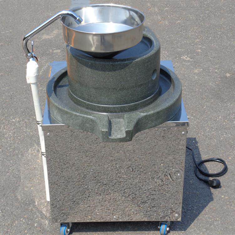 电动米浆研磨石磨机手工制作电动石磨半自动面粉研磨石磨机价格