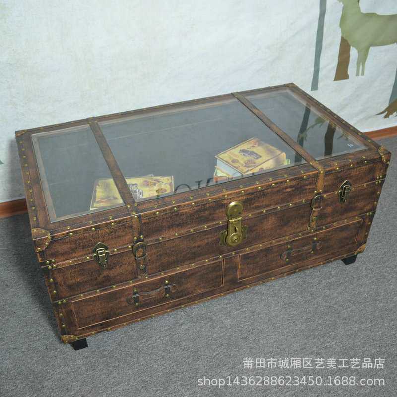 北欧小型简约复古客厅欧式茶几电视柜组合整装多功能收纳储物茶几