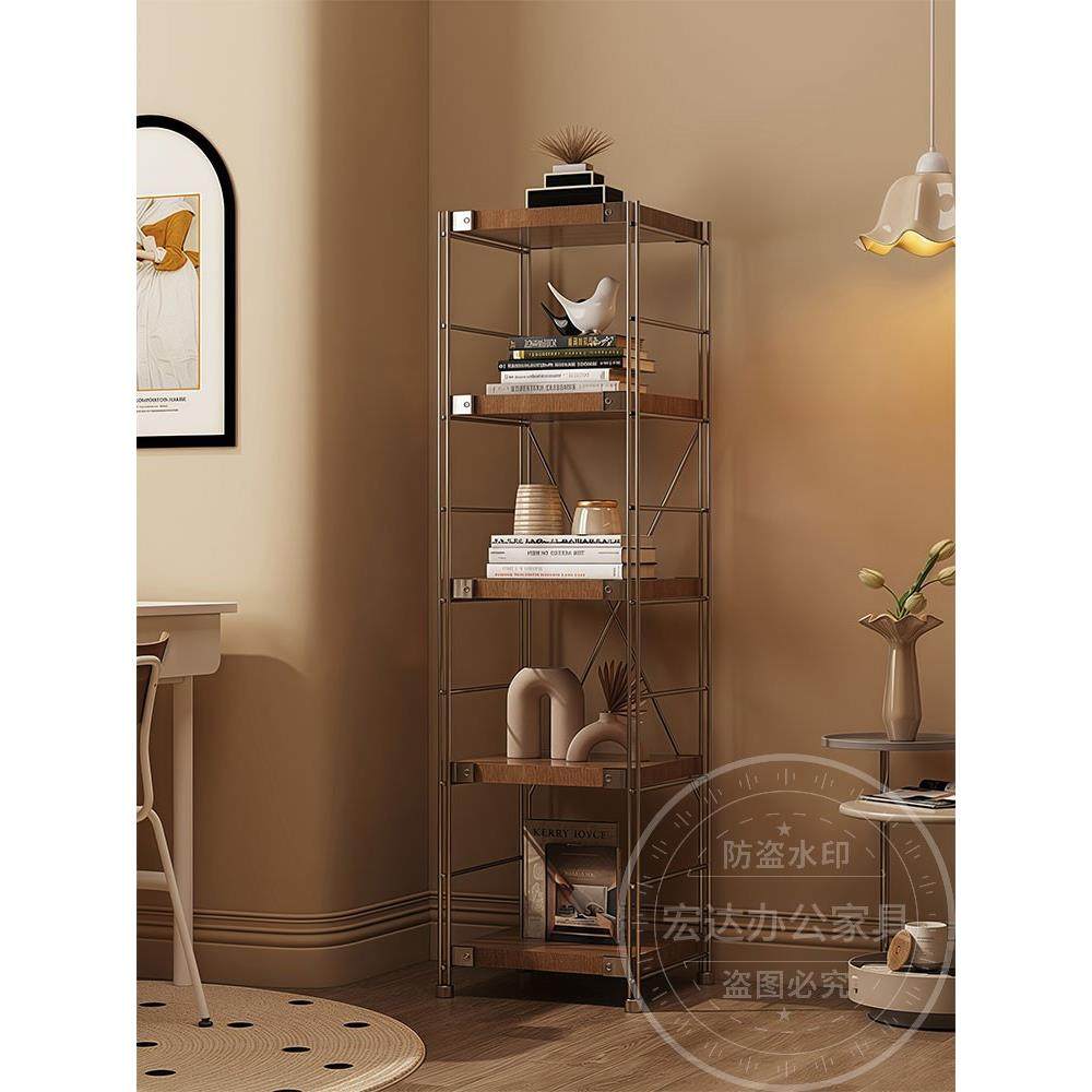家用日式置物架落地多层客厅收纳架靠墙书架阳台储物架中古收纳架,3C数码配件,USB灯,淘宝优惠券,粉丝福利购,淘宝优惠卷