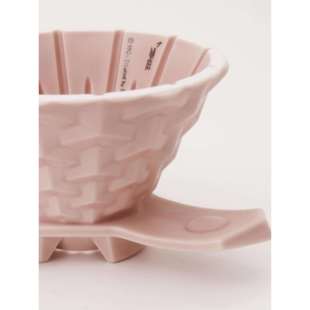 のCT62山文带座版手冲滤杯（粉色/天青色）清庭开物