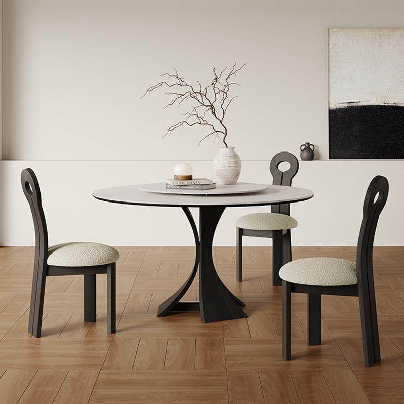 纯白岩板餐桌法式复古意式圆形实木餐桌圆形餐桌小户型新款餐,电子元器件市场,其它元器件,淘宝优惠券,粉丝福利购,淘宝优惠卷