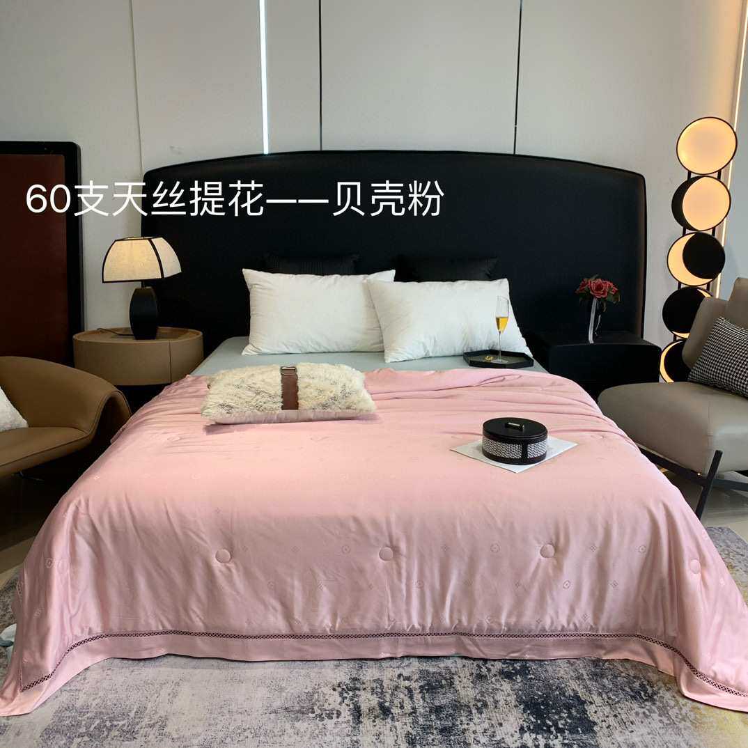 2025夏日新款天丝提花夏被柔软舒适家用床品纯色百搭透气亲肤好眠