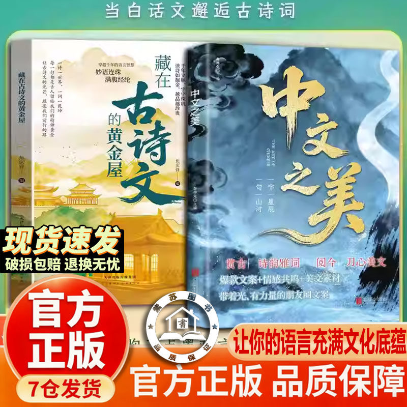 【官方正版-现货速发】中文之美 中文之美书籍正版 藏在古诗文的黄金屋 让你的语言充满文化底蕴借千古才子金句提升文化内涵