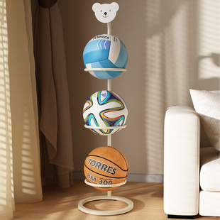 球类收纳架家用篮球置物架儿童室内运动器材落地排球足球摆放架子
