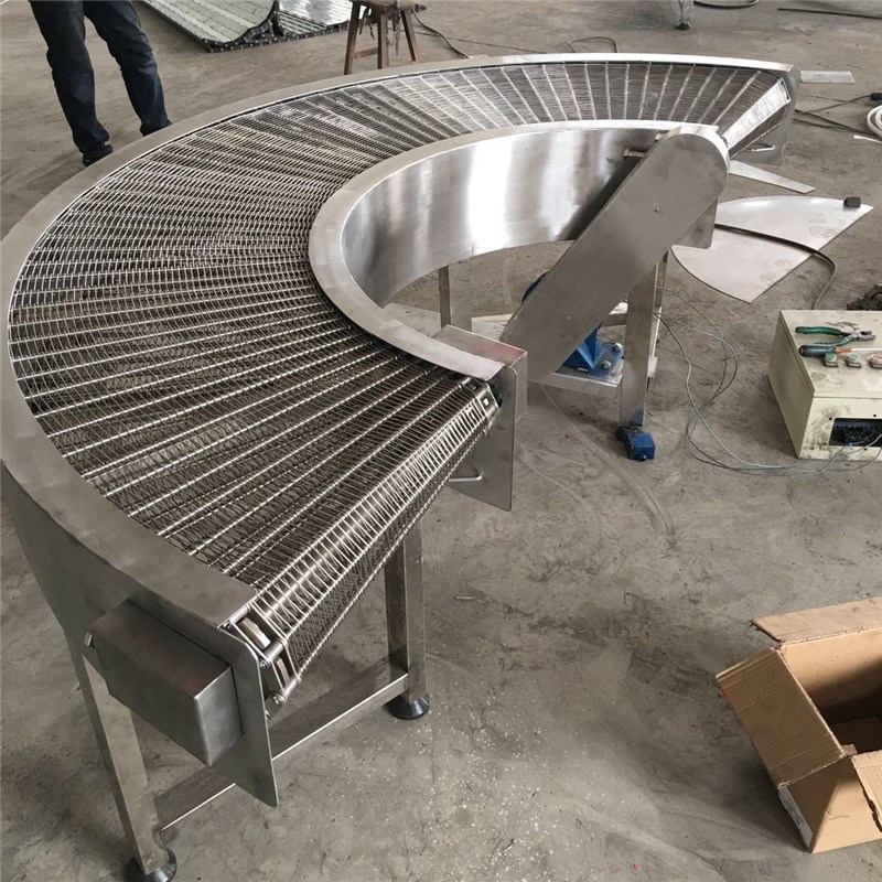 厂家直供不锈钢网带输送机转弯输送机压铸机烘干机风冷式输送机