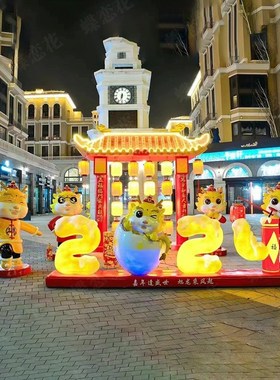 展厅会展活动DP点美陈 商场景区新春活动氛围道具 商业展示道具