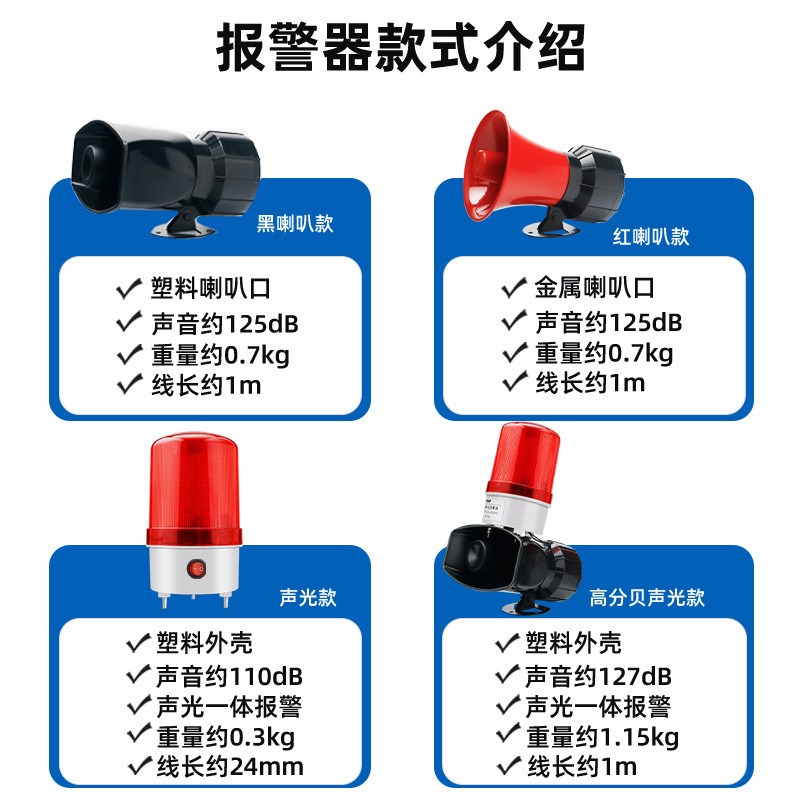 断电报警器养殖场喇叭380v缺相三相停电报警器220v来电手机通知